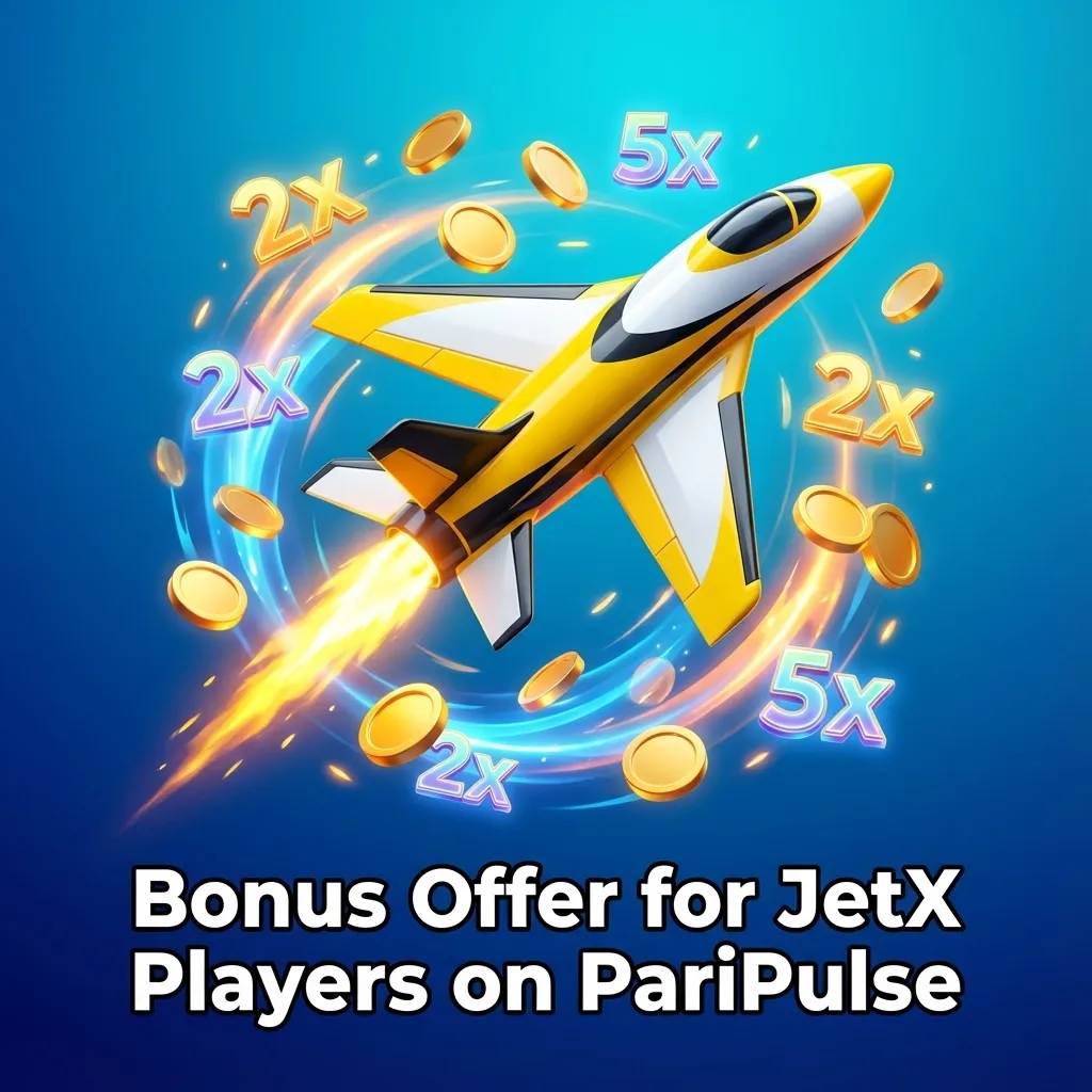 PariPulse JetX welcome bonus banner showing 100% casino bonus up to 15,000 BDT for new Bangladesh players