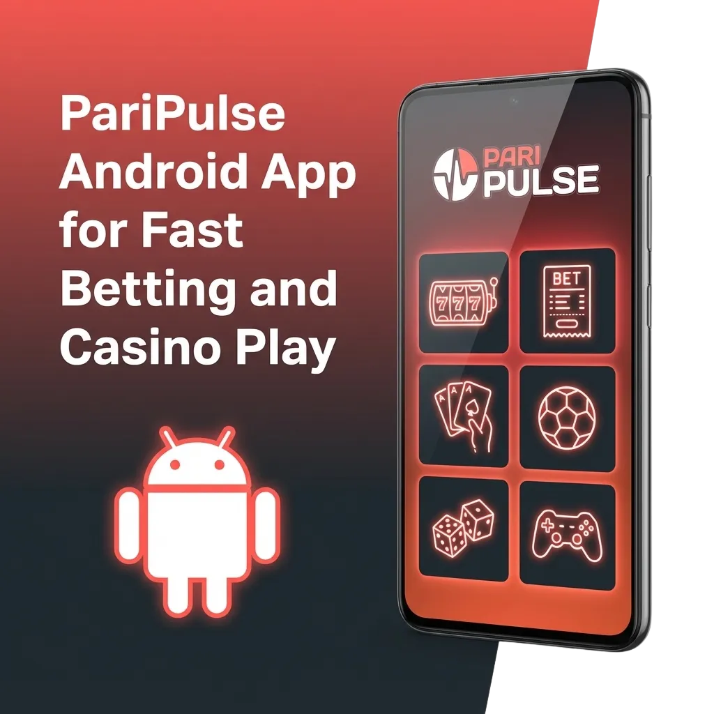 PariPulse Android betting app on a smartphone screen, showing sports bets, slots, and casino games for Bangladesh users
