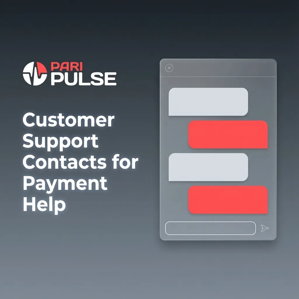 Graphic listing payment support options: live chat, email, Telegram, WhatsApp, and in‑app help centre for transaction issues.