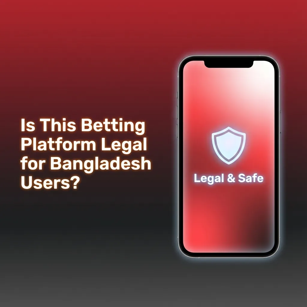 Illustration of a licensed international betting platform promoting secure, responsible online gambling for Bangladesh users