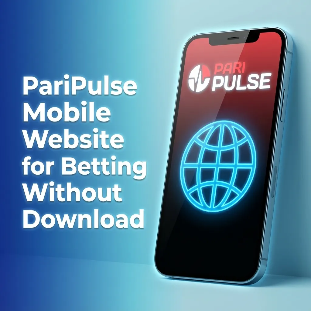 Smartphone displaying PariPulse mobile betting website with sports, casino games, bonuses, and payment options in a browser