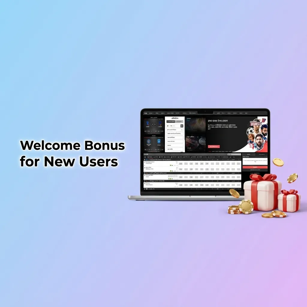 Banner showing 100% welcome bonus up to 15,000 BDT for new Bangladeshi users on first deposit