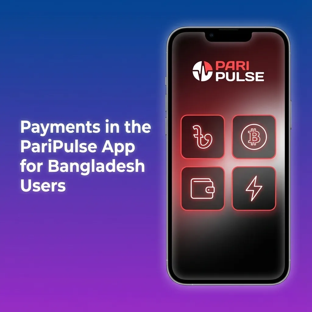 PariPulse app payment screen for Bangladesh showing local wallets, cards, bank transfer and crypto options