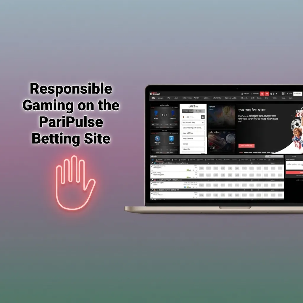 Graphic for PariPulse showing “Responsible Gaming” with icons for limits, breaks, budgets, and support hotlines