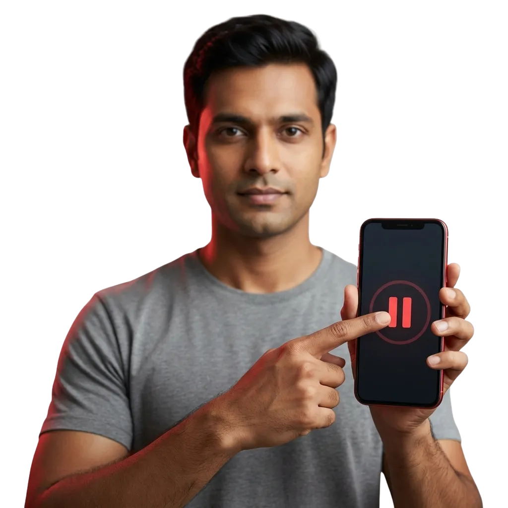 Illustration of a PariPulse user setting betting limits on a laptop, highlighting safe and responsible online gambling tools