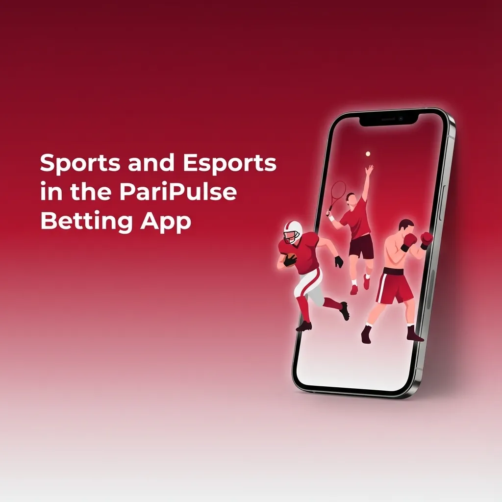 PariPulse betting app screen showing live sports and esports options, bet types, stats, and match streams