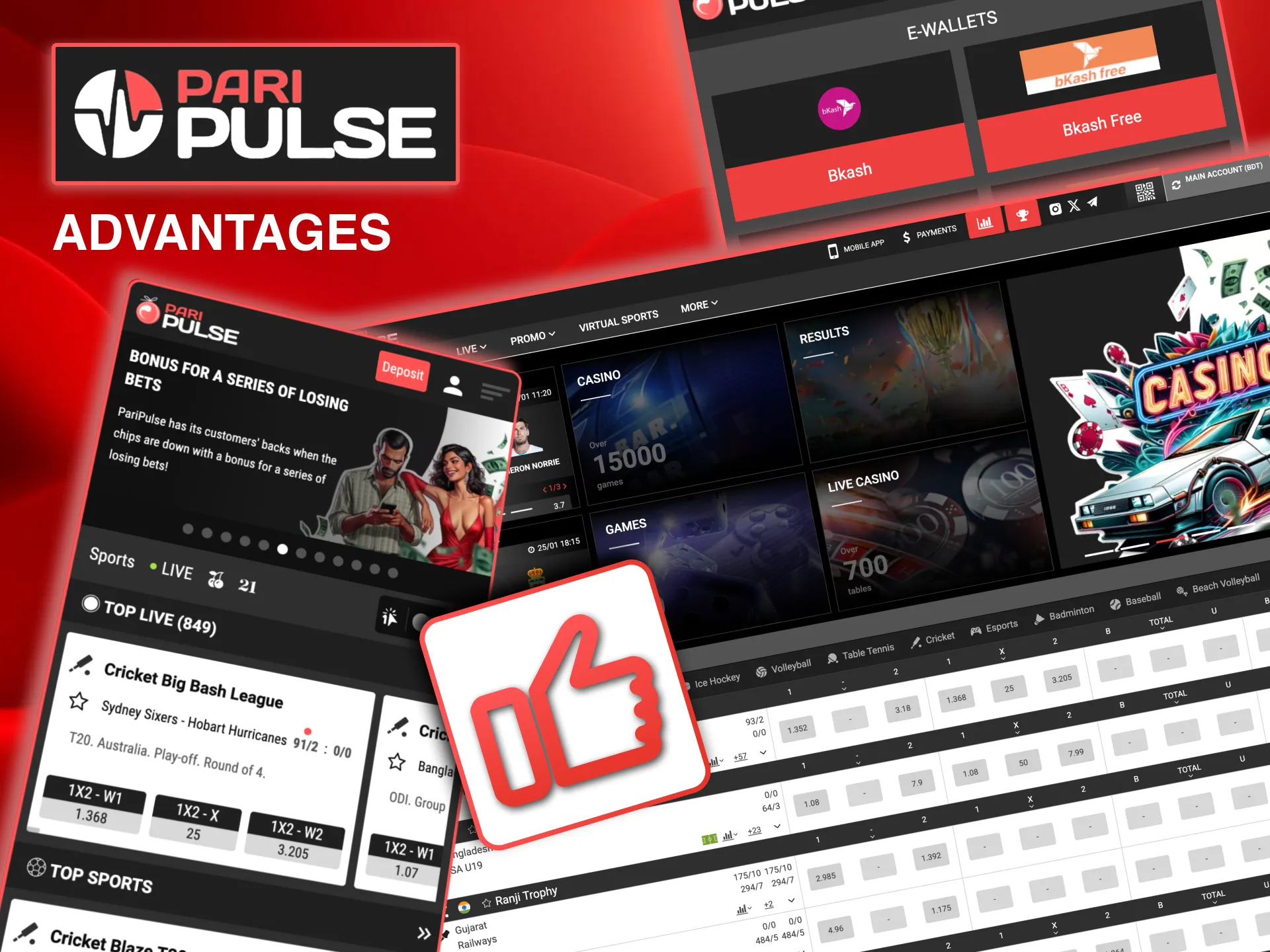 Paripulse offers Bangladesh users safe, mobile-friendly betting and gaming.