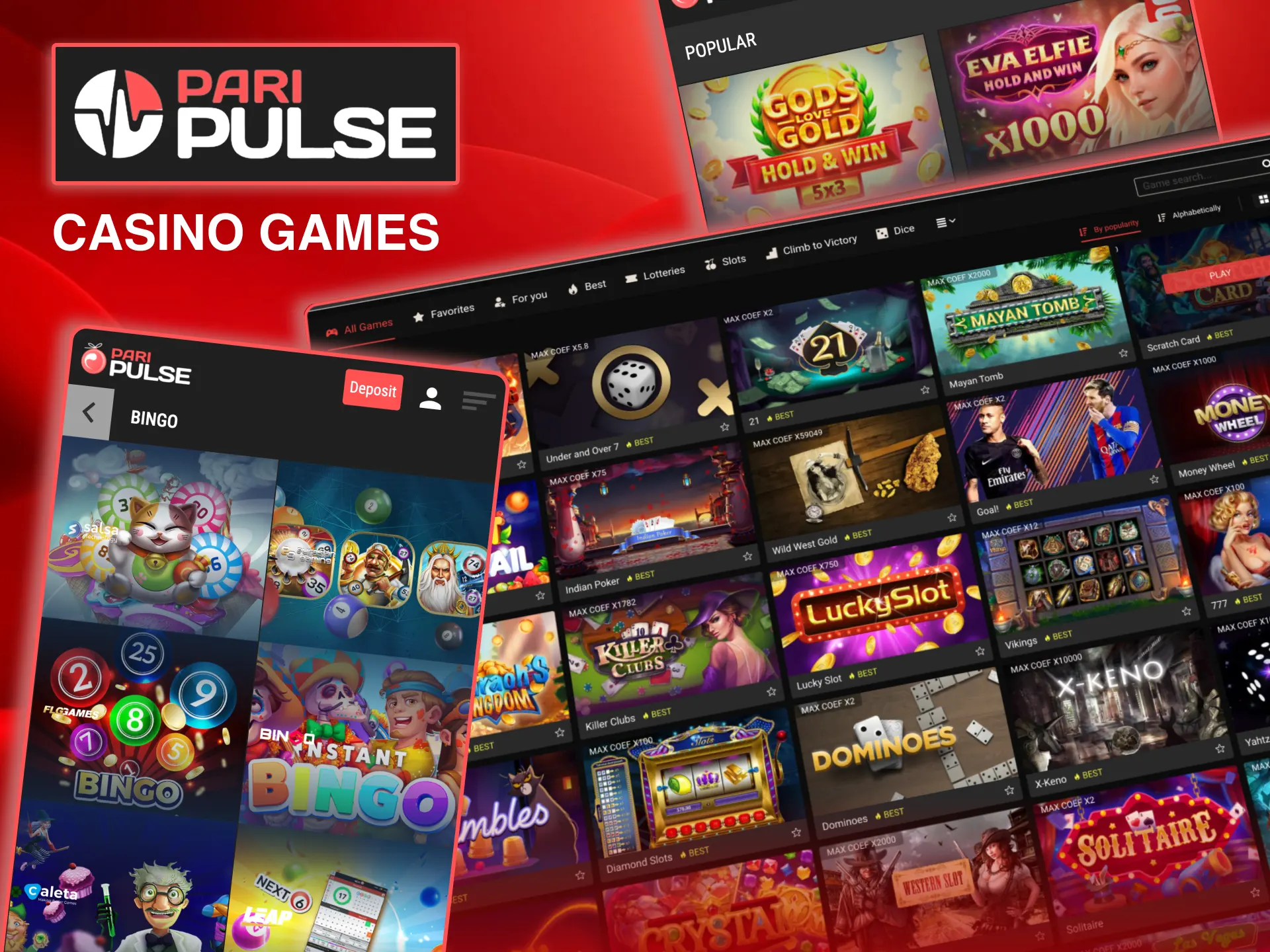 Paripulse brings live blackjack, baccarat, and crash games online.