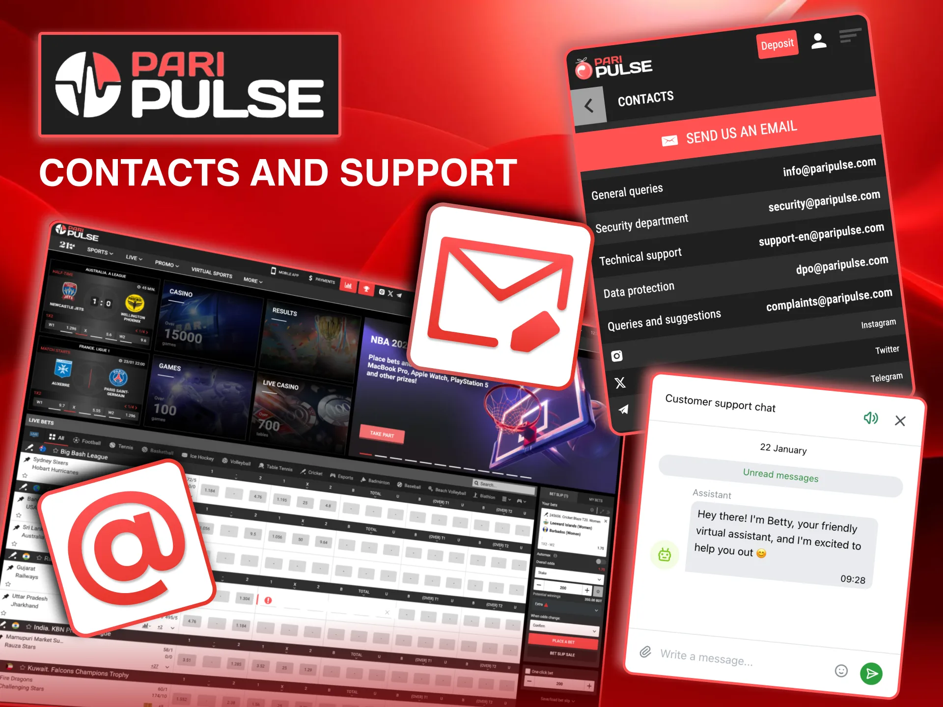 Get live chat help anytime with Paripulse support team.
