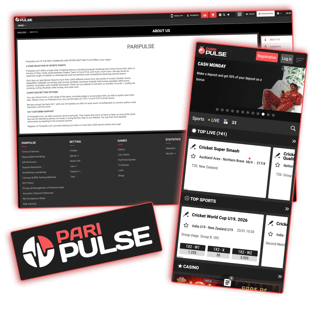 Paripulse licensed betting in Bangladesh with sports and casino games.