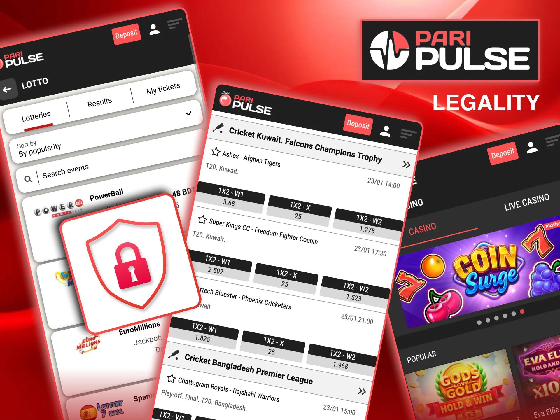 Licensed Paripulse ensures safe betting for Bangladesh users online.
