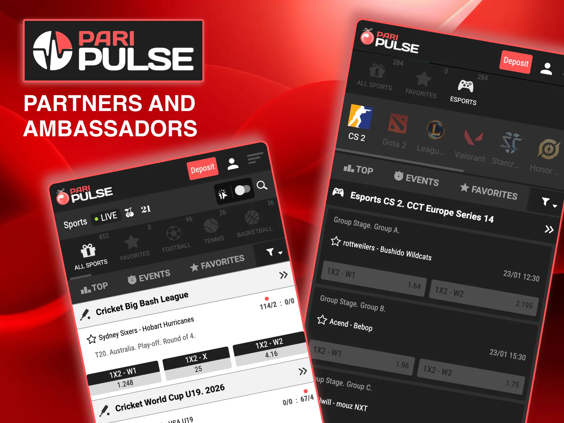 Paripulse partners with cricket analysts and eSports streamers in Bangladesh.