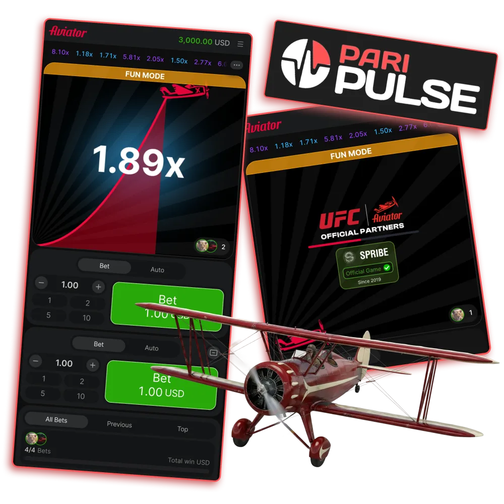 Play Aviator demo or real money rounds on Paripulse platform.