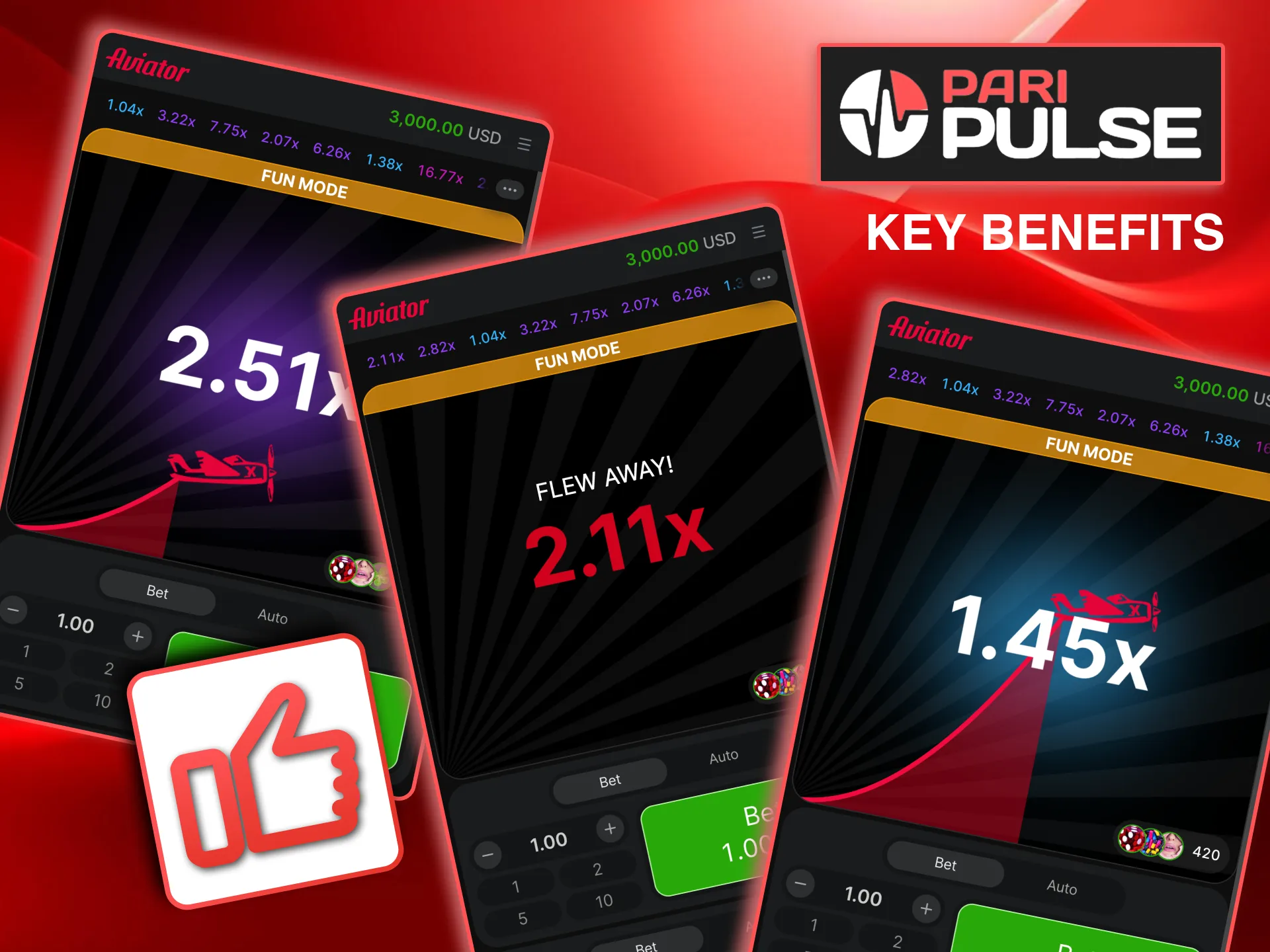 Enjoy Paripulse Aviator with smooth mobile play anywhere.