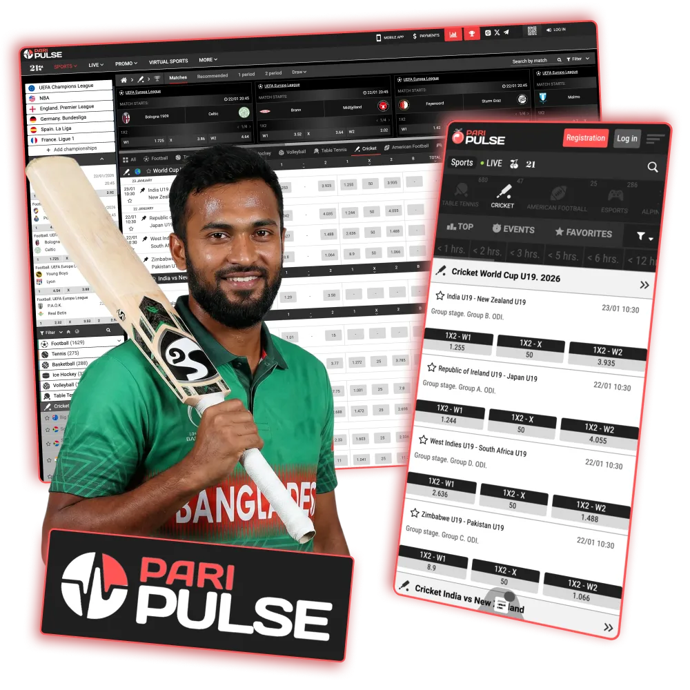 Enjoy local payments and legal cricket bets via Paripulse platform.