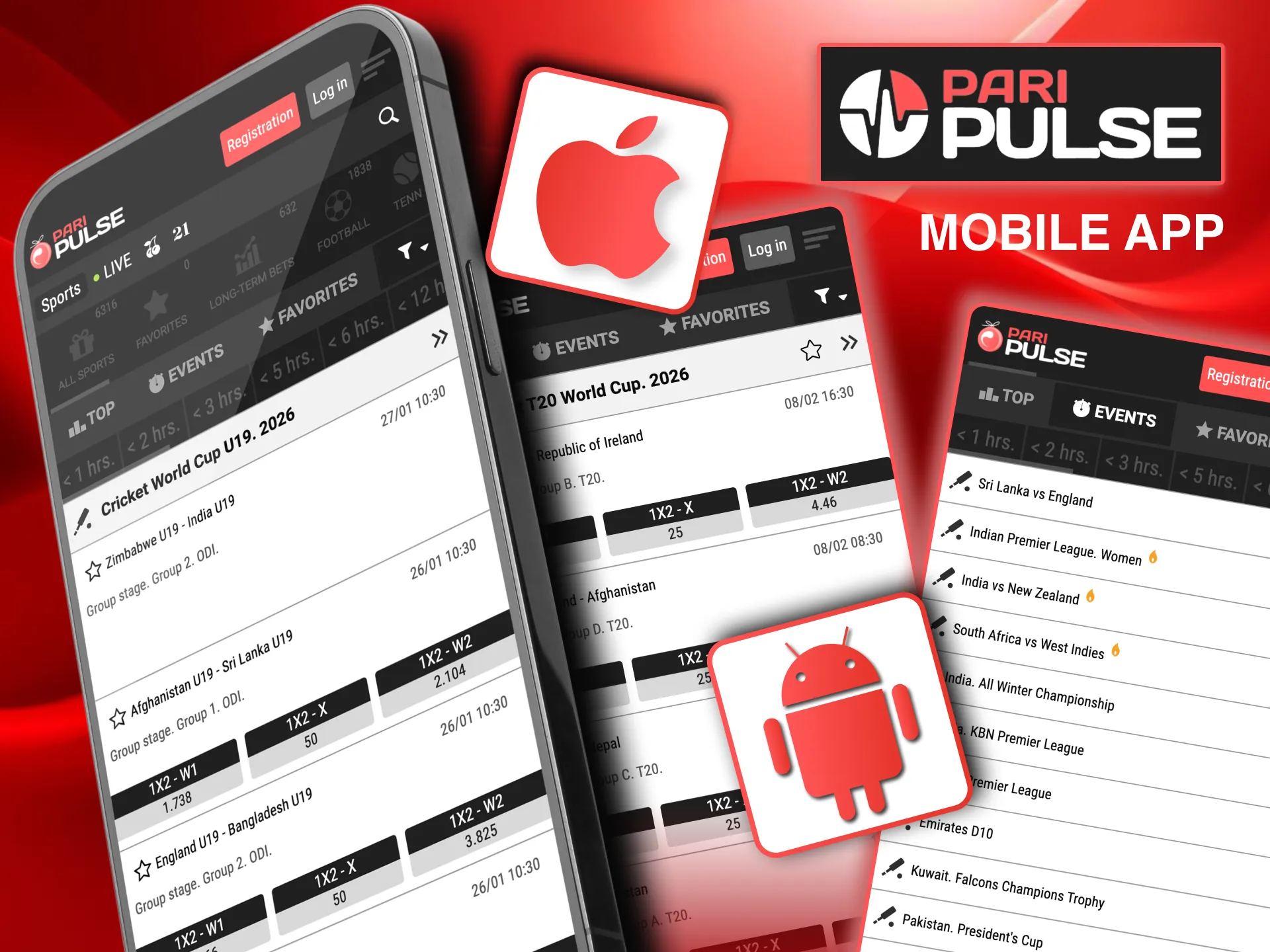 Paripulse mobile platform supports payments and live match wagers.