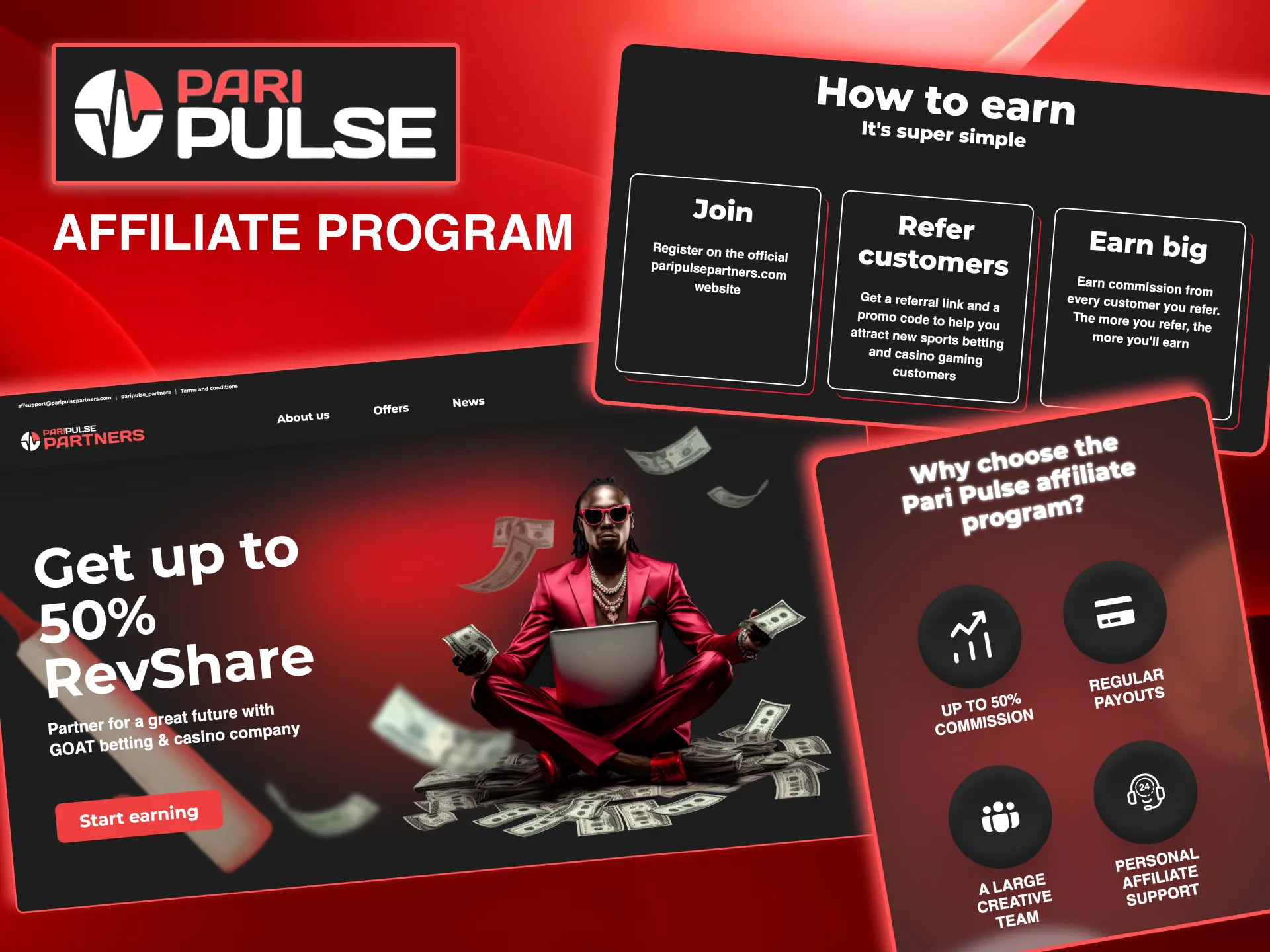 Join the Paripulse affiliate program and earn commissions with easy registration.