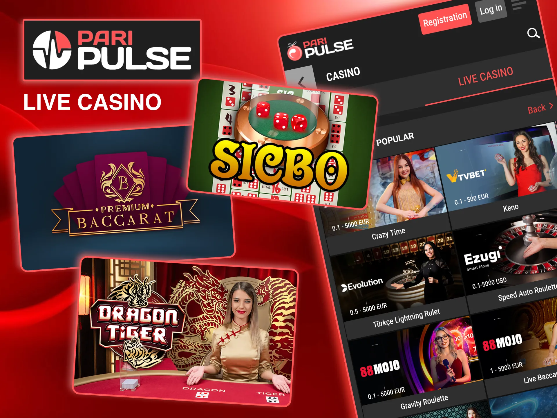 Play live casino games with professional dealers from home at Paripulse in Bangladesh.