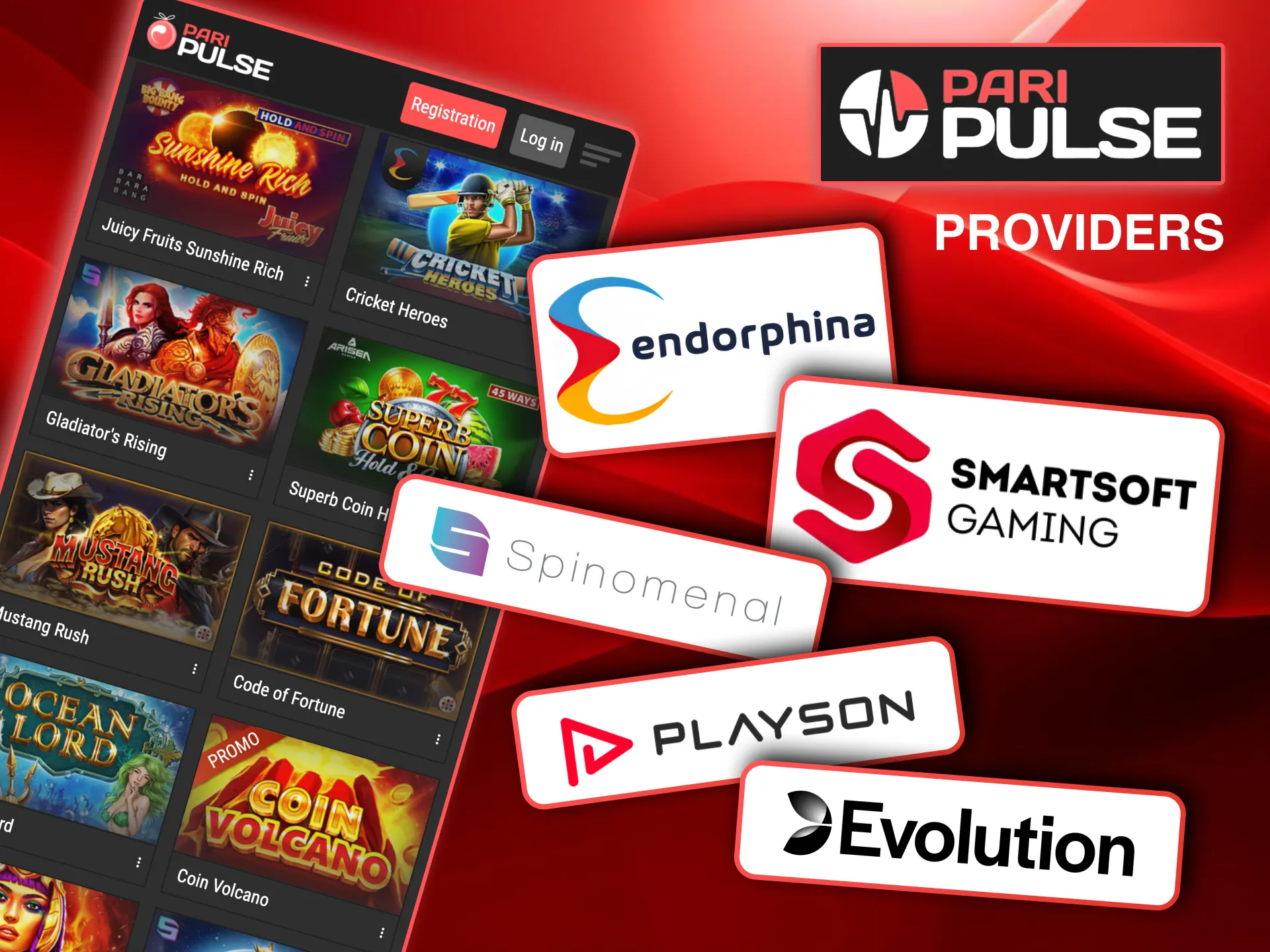 Paripulse works with top providers like Spinomenal and Endorphina for quality, fair gaming.