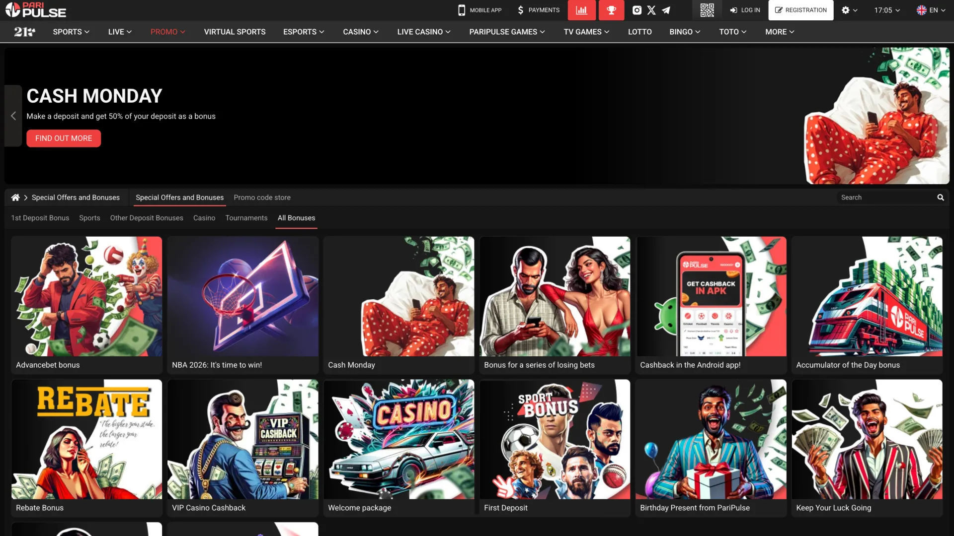 Paripulse offers exciting bonuses and promotions for all players.