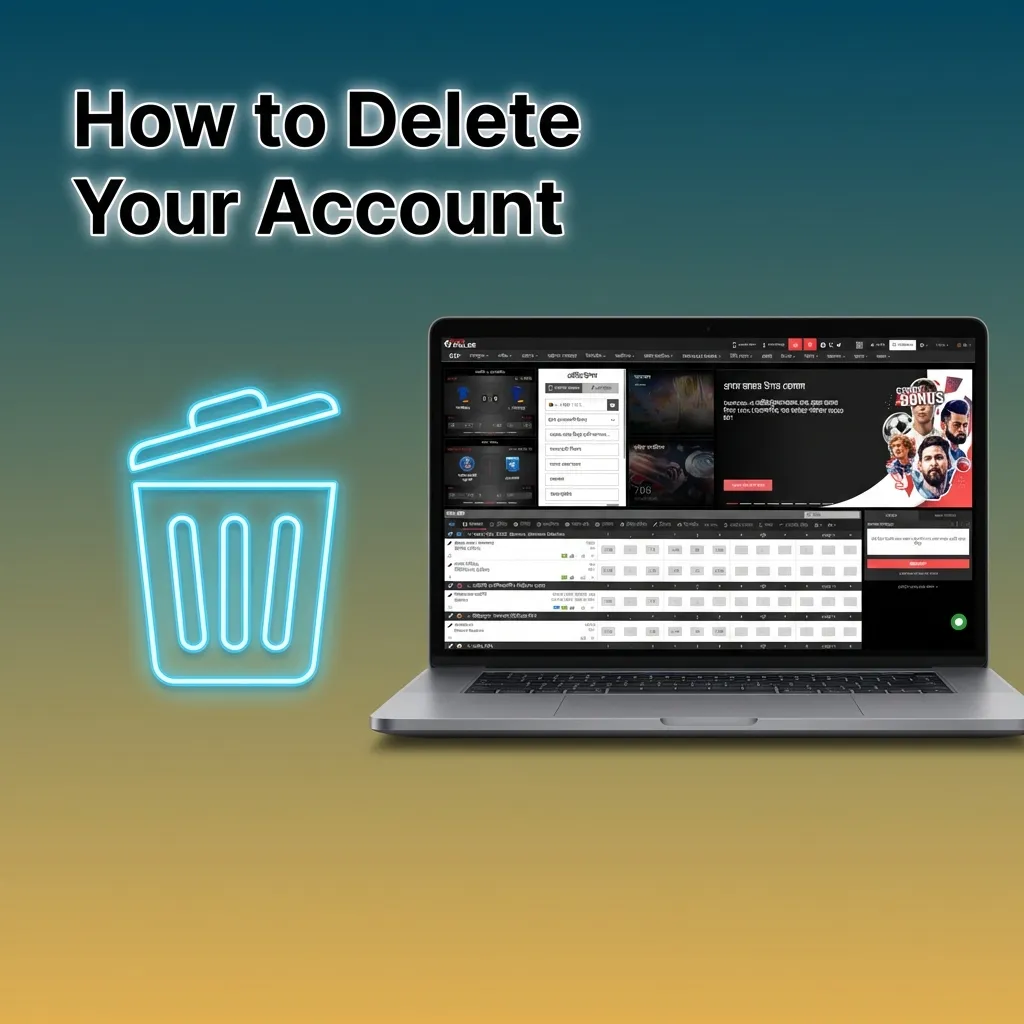 Person permanently closing their online betting account through customer support process