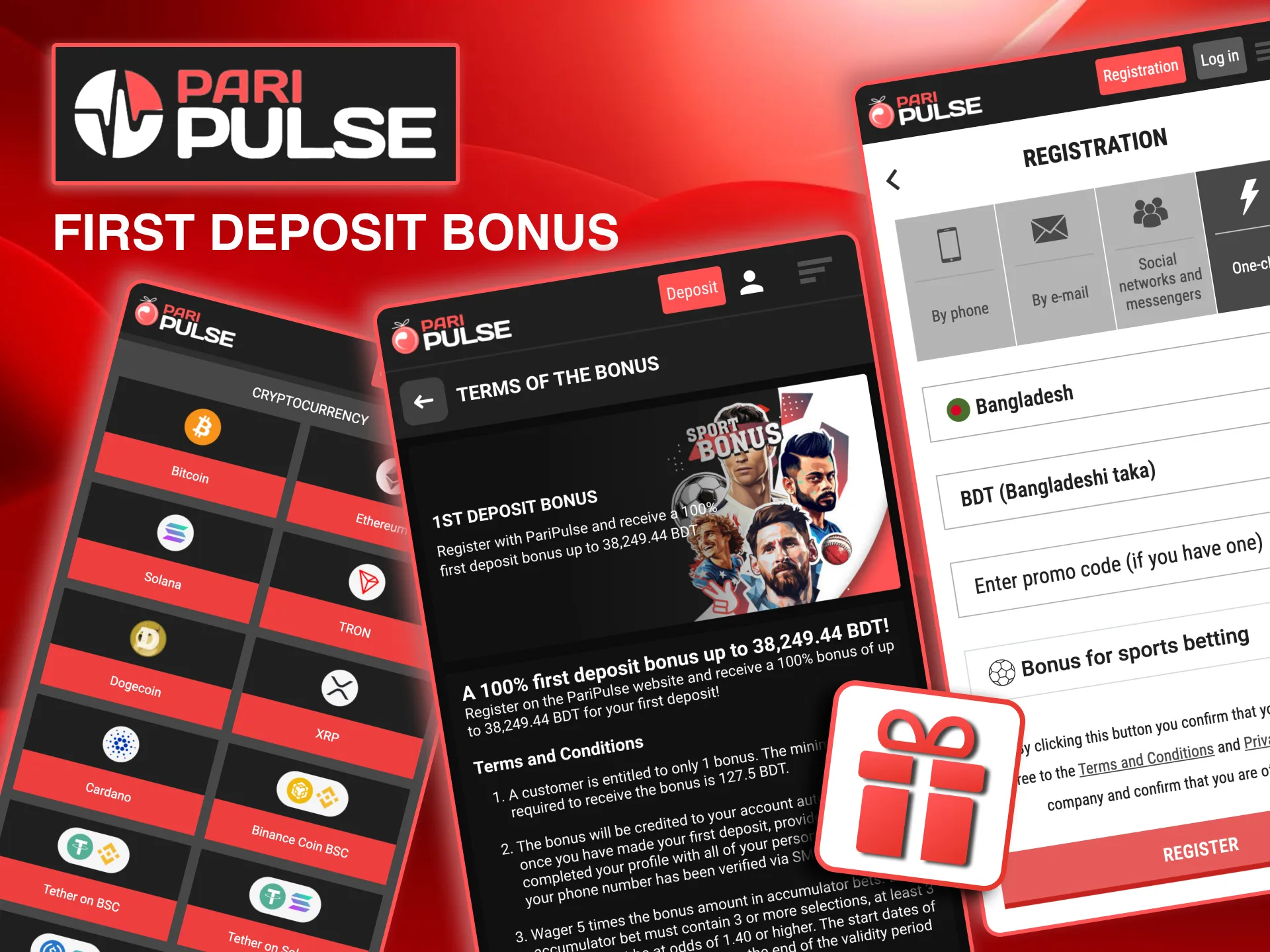 Bonus promotion on Paripulse for new Bangladesh players with casino and sports betting eligibility.