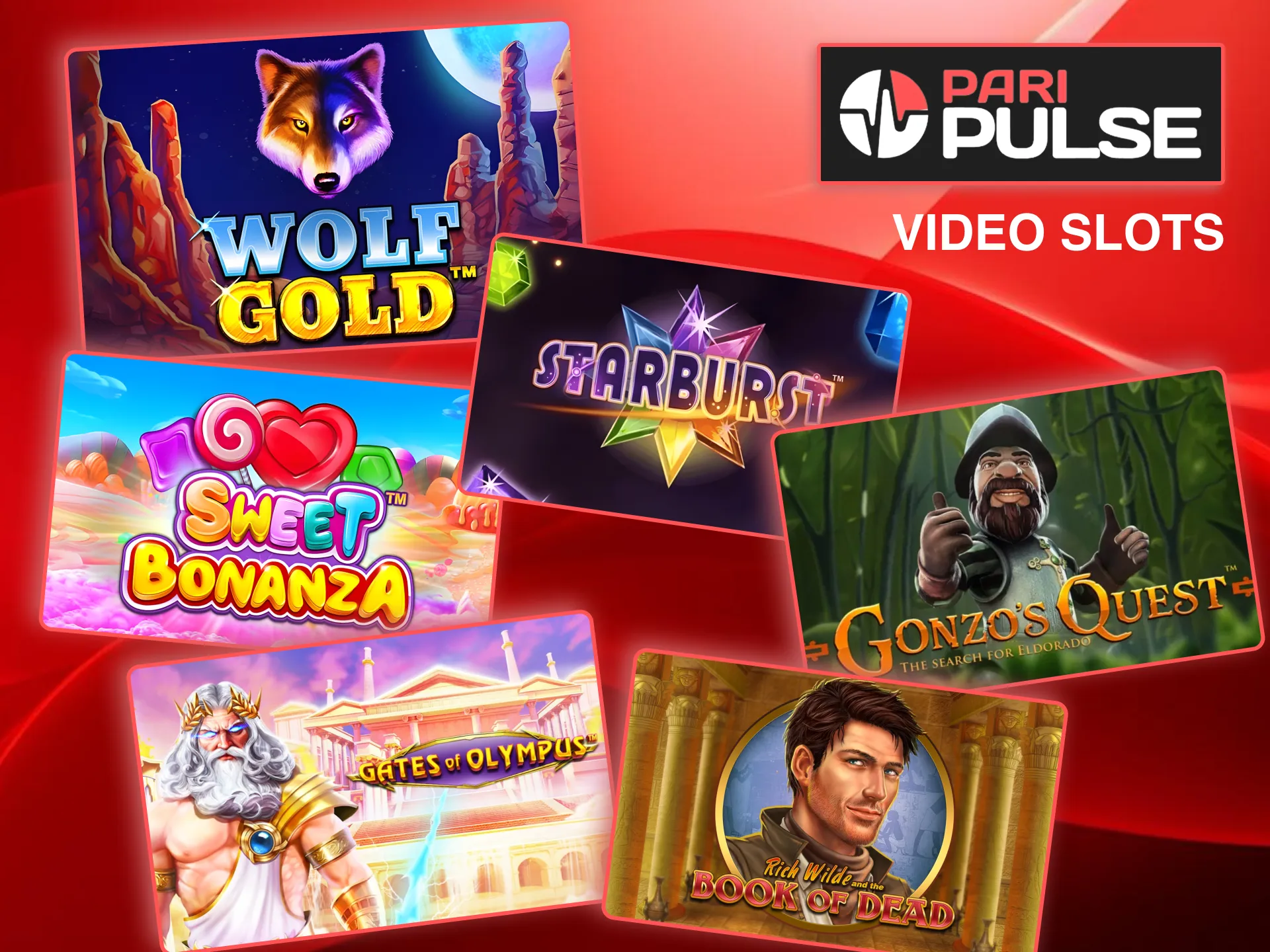 Paripulse slot lobby featuring popular titles like Gates of Olympus and Sweet Bonanza.