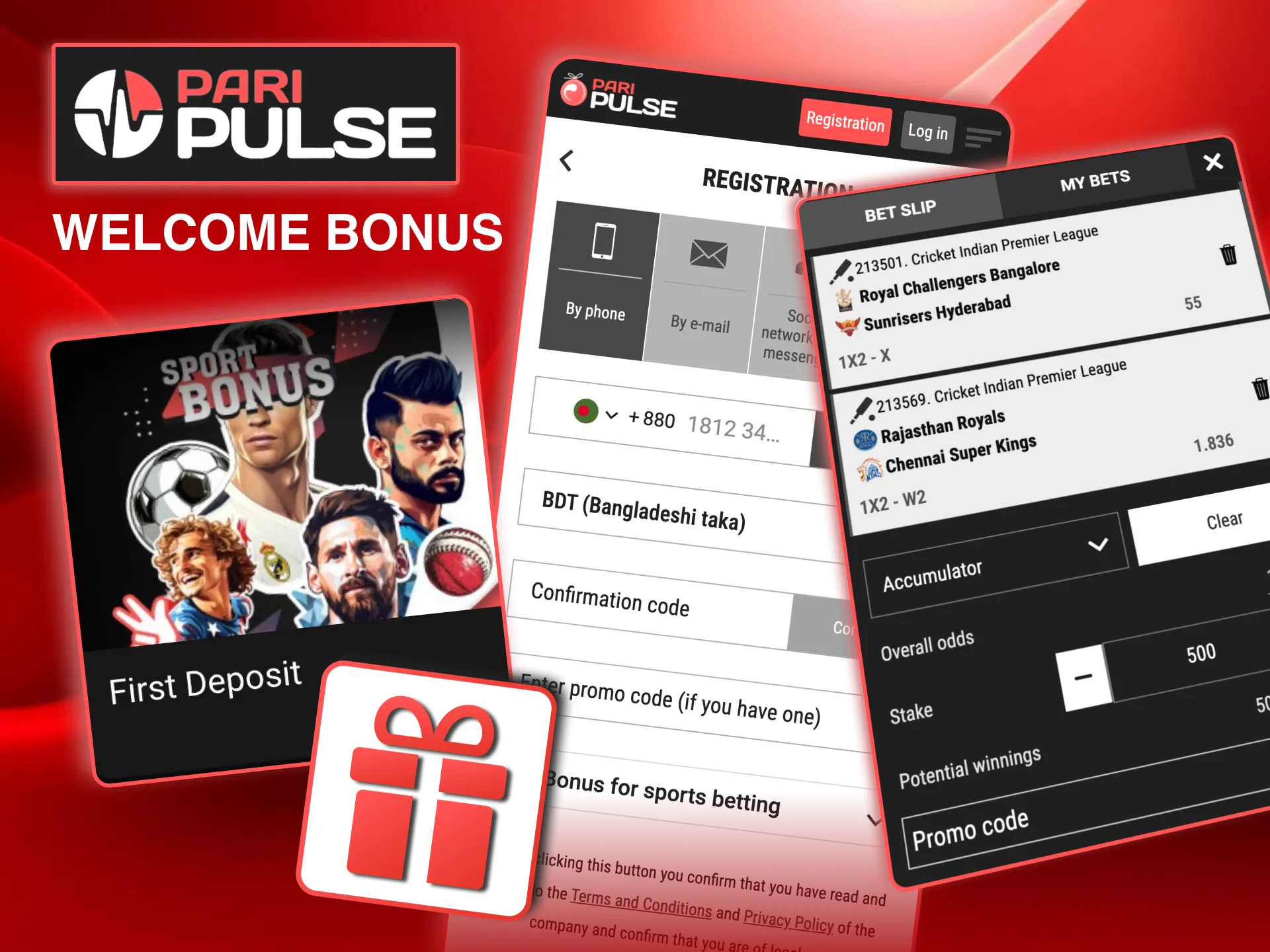 Use Paripulse IPL bonus funds across all cricket betting markets.